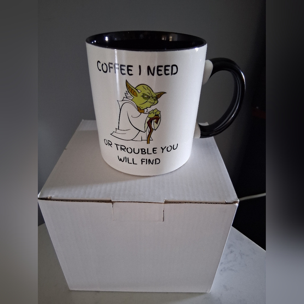 Yoda Coffee Mug, 15 Oz. New in Box